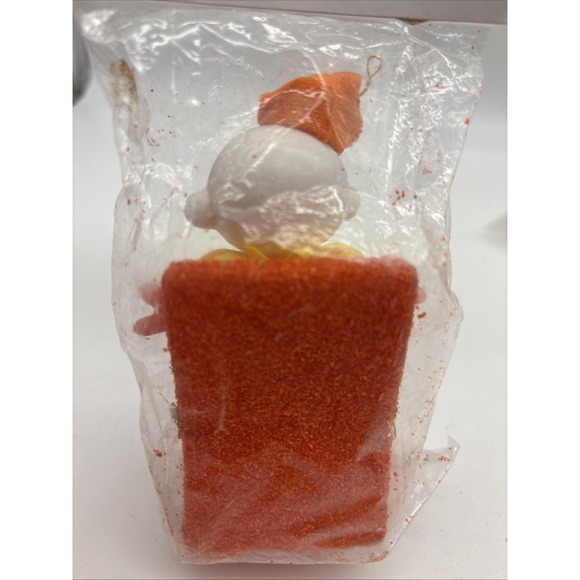 Vtg Plastic Clown Jack in the Box Christmas Tree Ornament Holiday Hong Kong NOS - Picture 6 of 11